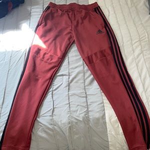 Adidas Orange and black joggers